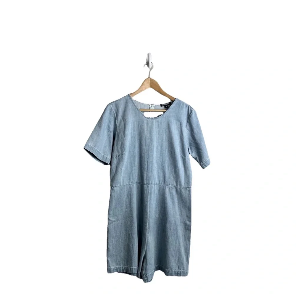 Ilana Kohn Lee Romper Denim Jumpsuit